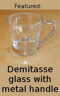 Metal Handle Demitasse cup